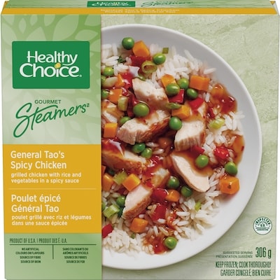 Healthy Choice Gourmet Steamers, General Tao's Spicy Chicken 306 g, $2.12/100g