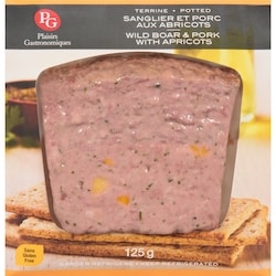 Plaisirs Gastronomiques Potted Wild Boar & Pork Terrine apricot 125 g, $3.90/100g