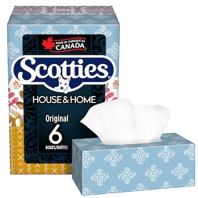 Scotties Facial Tissues, 6 Boxes, 126 Sheets Each 6x1.0 ea, $0.02/1ea