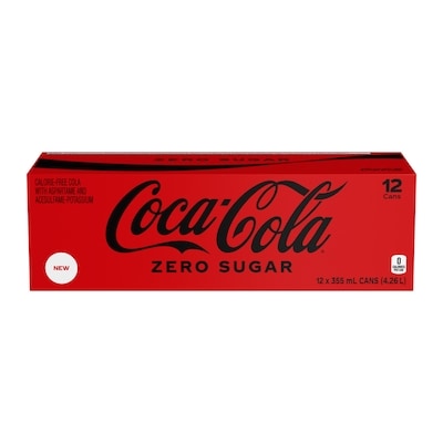Coca-Cola Cola Zero Sugar Fridge Pack Cans 12x355.0 ml, $0.19/100ml