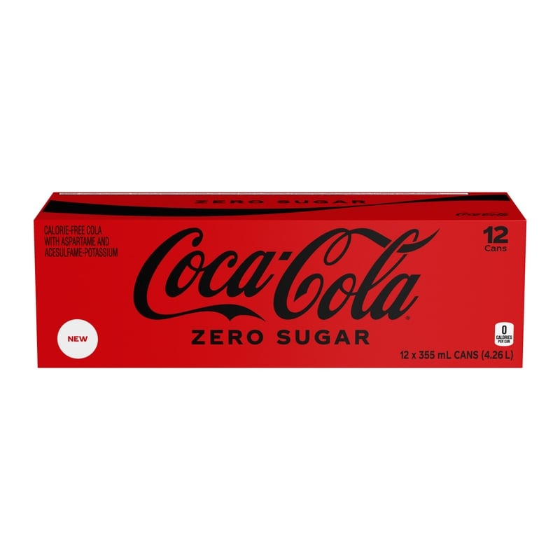 Coca-Cola Cola Zero Sugar Fridge Pack Cans - 12x355.0 ml | Loblaws