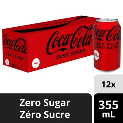 Coca-Cola Cola Zero Sucre Fridge Pack Cannettes 12x355.0 ml, 0,21 $/100ml