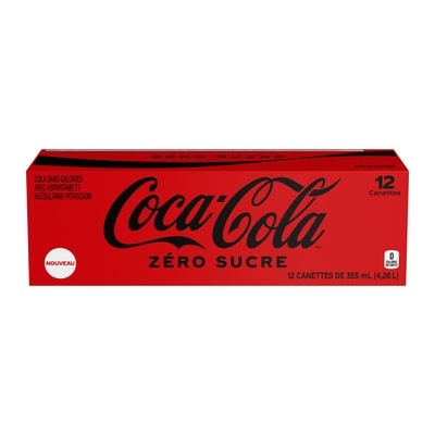 Coca-Cola Cola Zero Sucre Fridge Pack Cannettes 12x355.0 ml, 0,19 $/100ml