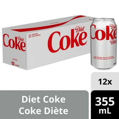 Coca-Cola Cola Diète Fridge Pack Cannettes 12x355.0 ml, 0,21 $/100ml