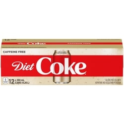 Coca-Cola Diet Cola Caffeine Free Fridge Pack Cans 12x355.0 ml, $0.19/100ml