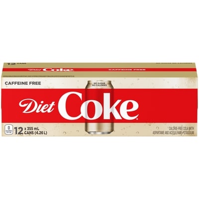 Coca-Cola Diet Cola Caffeine Free Fridge Pack Cans 12x355.0 ml, $0.21/100ml
