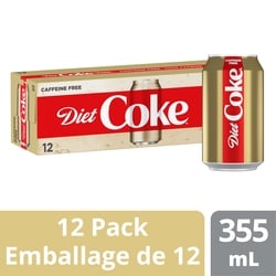 Coca-Cola Diet Cola Caffeine Free Fridge Pack Cans 12x355.0 ml, $0.19/100ml
