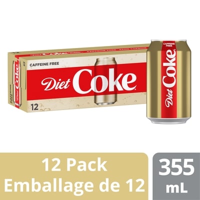 Coca-Cola Diet Cola Caffeine Free Fridge Pack Cans 12x355.0 ml, $0.19/100ml