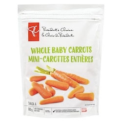 President's Choice Whole Baby Carrots 500 g, $1.00/100g