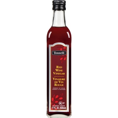 Tonnelli Kosher Red Wine Vinegar     500 ml, $1.40/100ml