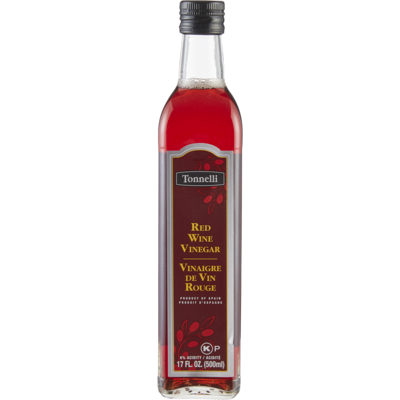Tonnelli Vinaigre de vin rouge Tonnelli casher 500 ml, 0,95 $/100ml
