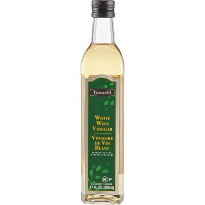 Tonnelli Kosher White Wine Vinegar     500 ml, $1.40/100ml