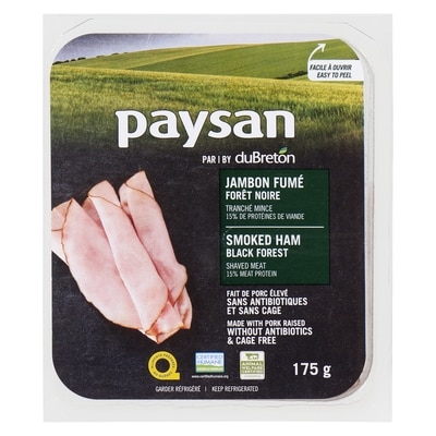 Paysan Black Forest Ham, Shaved 175 g, $40.00/1kg $4.00/100g