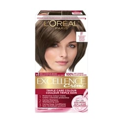 Excellence Crème Hair Dye, Permanent Hair Color F Medium Brown