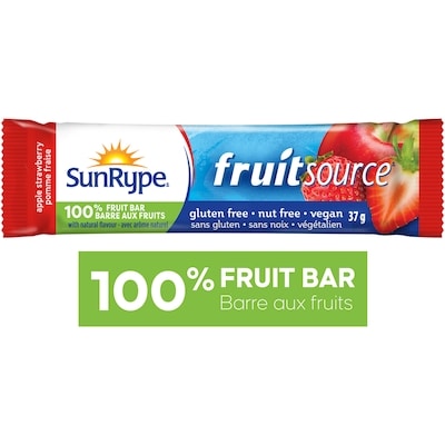 SunRype Apple Strawberry 100% Fruit Bar 37 g, $4.57/100g