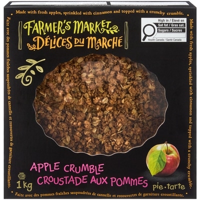 Farmer's Market Apple Crumble Pie 1 kg, $1.00/100g