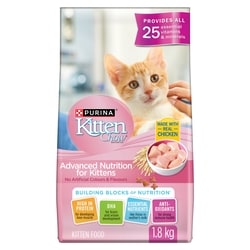 Purina Kitten Chow Advanced Nutrition Real Chicken, Dry Kitten Food 1.8 kg, $0.61/100g