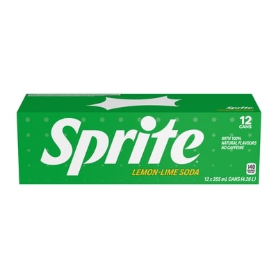 Sprite Lemon Lime Soda Fridge Pack Cans 12x355.0 ml, $0.21/100ml