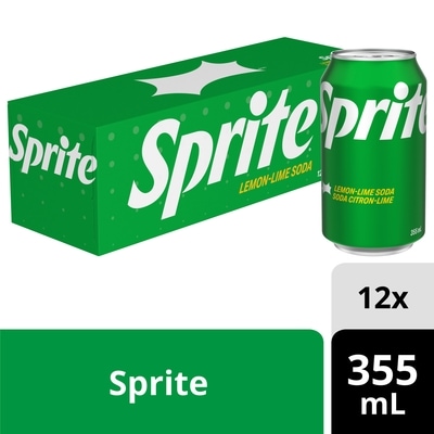 Sprite Lemon Lime Soda Fridge Pack Cans 12x355.0 ml, $0.21/100ml