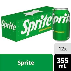 Sprite Lemon Lime Soda Fridge Pack Cans - 12x355.0 ml | Maxi