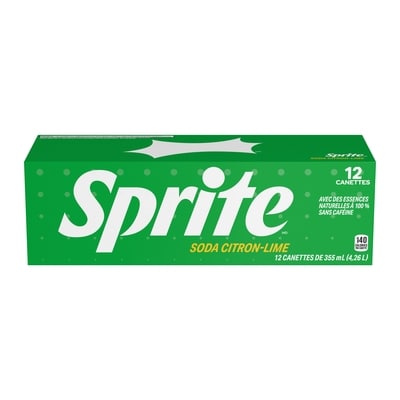 Sprite Soda Citron-Lime Fridge Pack Cannettes 12x355.0 ml, 0,20 $/100ml