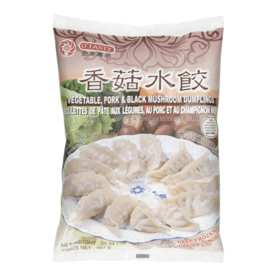 O’Tasty Raviolis aux légumes, porc et champignons 567 g, 1,46 $/100g