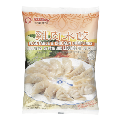 O’Tasty Dumplings au poulet et aux légumes 567 g, 1,46 $/100g