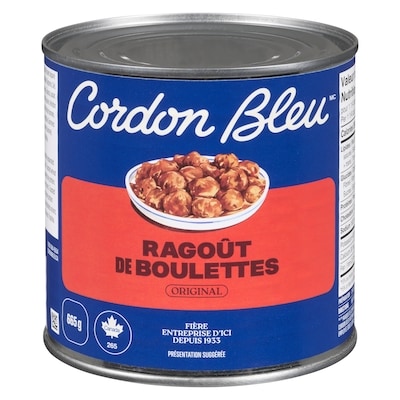 Cordon Bleu Ragoût de boulettes original 665 g, 0,90 $/100g