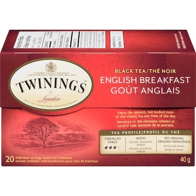 Twinings 20ct English Breakfast 20 ea, $0.25/1ea