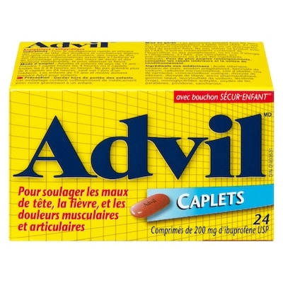 Advil Comprimés 200 mg 24 ea, 0,31 $/1ch