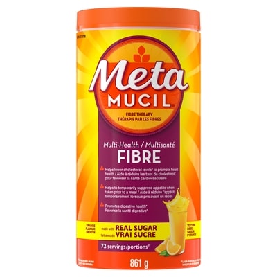 Metamucil Fiber Supplement Powder, Orange 861 g, $2.90/100g