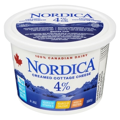 Gay Lea Nordica Cottage Cheese, Creamed 4% 500 g, $1.06/100g