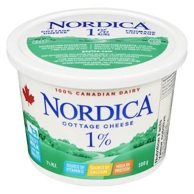 Gay Lea Nordica Cottage Cheese, Light 1% 500 g, $1.16/100g