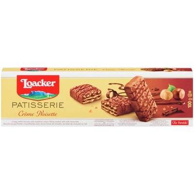 Loacker Biscuits au chocolat au lait crème de noisette 100 g, 4,00 $/100g