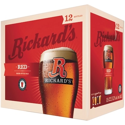 Rickard’s Bière rousse (Pièce d’identité requise au moment du ramassage) 12x341.0 ml, 0,65 $/100ml