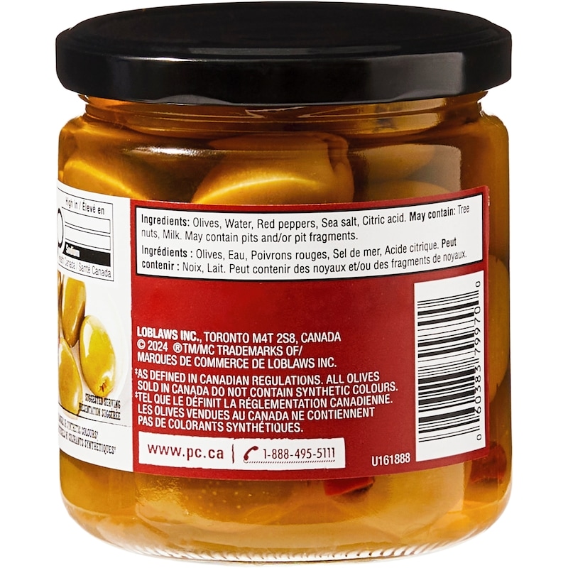 Olives Stuffed With Red Peppers