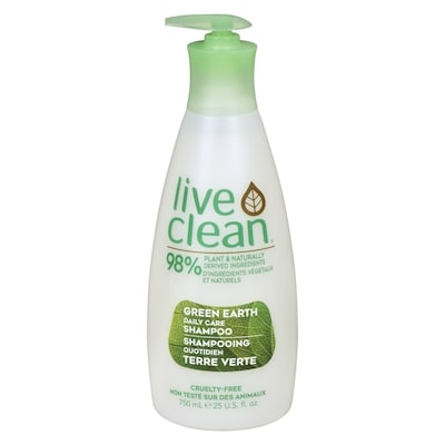 Live Clean Shampooing quotidien terre verte 750 ml, 2,27 $/100ml