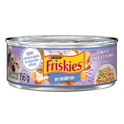 Purina Friskies nourriture humide pour chats repas de dinde et fromage en sauce 156 g, 0,58 $/100g