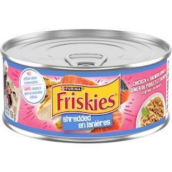 Purina Friskies Shredded Chicken and Salmon Dinner, Wet Cat Food