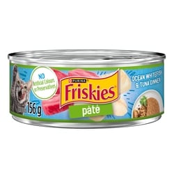 Purina Friskies Pâté Wet Cat Food Ocean Whitefish & Tuna Dinner 156 g, $0.58/100g