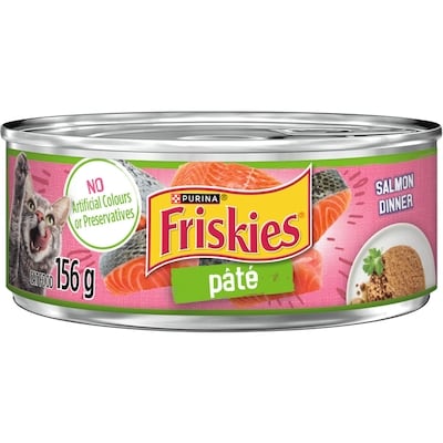 Purina Friskies Pâté Salmon Dinner, Wet Cat Food 156 g, $0.58/100g