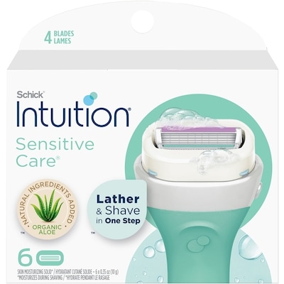 Schick Intuition Sensitive Care Women's Razor Refills with Vitamin E & Aloe, 6 count 6 ea, $5.00/1ea