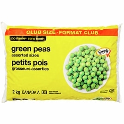 No Name Green Peas, Club Size 2 kg, $0.34/100g
