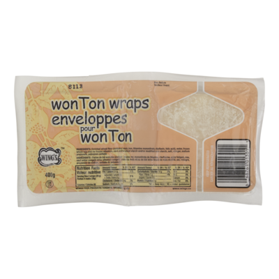 Wing’s Pâte à wonton 454 g, 0,35 $/100g