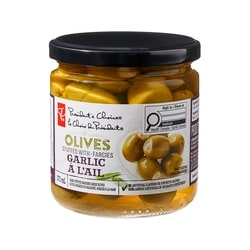 President's Choice Olives Stuffed with Garlic 375 ml, $1.73/100ml