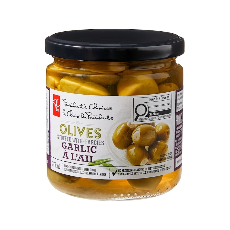 Olives Stuffed with Garlic