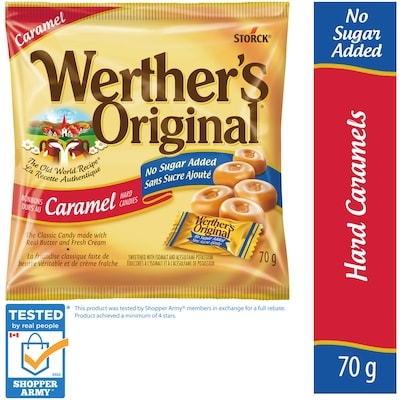 Werther's Original No Sugar Added Caramel Hard Candy 70 g, $5.70/100g