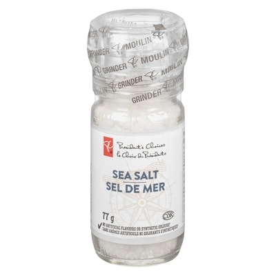 President's Choice Sea Salt    77 g, $5.19/100g