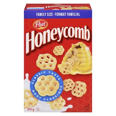 Post Céréales Honeycomb en format familial 595 g, 1,17 $/100g