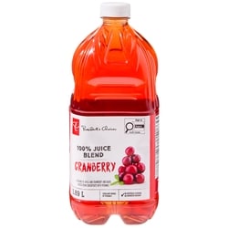 President's Choice 100% Cranberry Juice Blend 1.89 l, $0.25/100ml